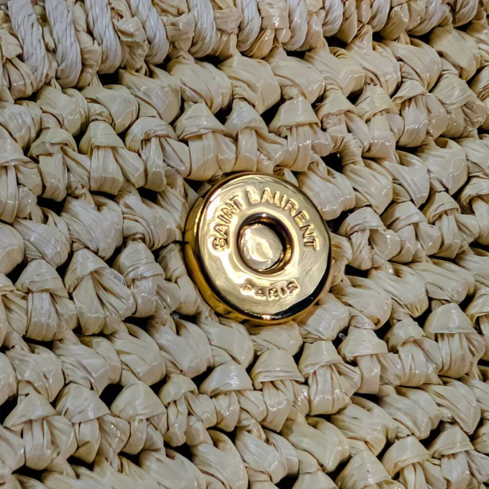 Yves Saint Laurent Downtown Raffia Bag - Picture 7 of 14
